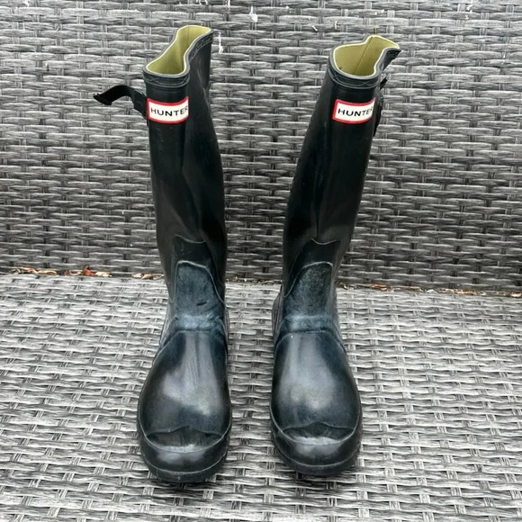Hunter Huntress Gloss New Wide Women’s Boots Size US‎ M6 F7 - Picture 5 of 9